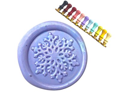 pečetidlo s motivem sněhové vločky Artmagico