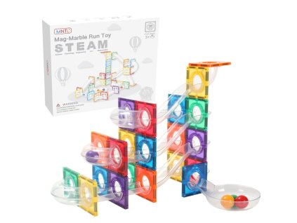 MNTL -G8118 - Magnetická stavebnice Marble run toy - 100 ks
