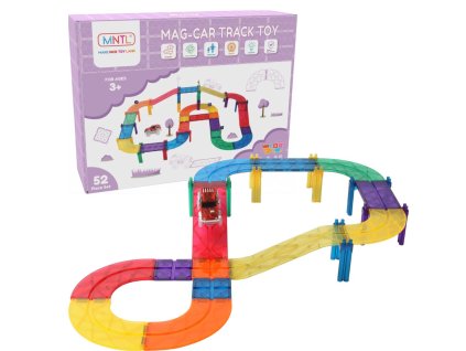 MNTL - Magnetická stavebnice Car Track Toy - 52 ks