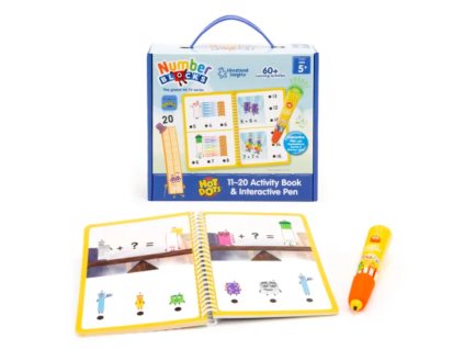 El-2551 Learning Resources - Aktivitní sešit Hot Dots® Numberblocks 11-20 a interaktivní pero