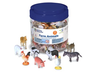 Learning Resources – Farma - počítací figurky zvířátek 60 ks (LER0810)