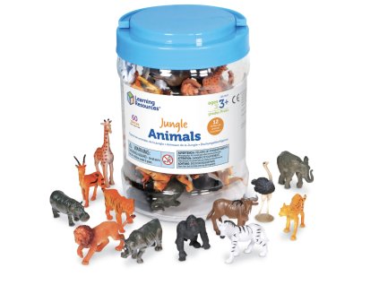 Learning Resources – Džungle - počítací figurky zvířátek 60 ks (LER0810)