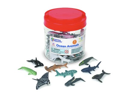 Learning Resources – Moře - počítací figurky zvířátek 60 ks (LER0799)