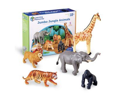 Learning Resources - Jumbo Jungle Animals – velké figurky zvířat z džungle