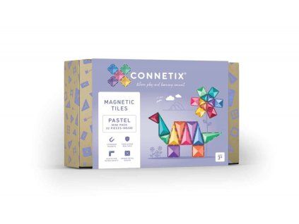 11476 6 connetix magneticka stavebnice 32 dilku pastelove