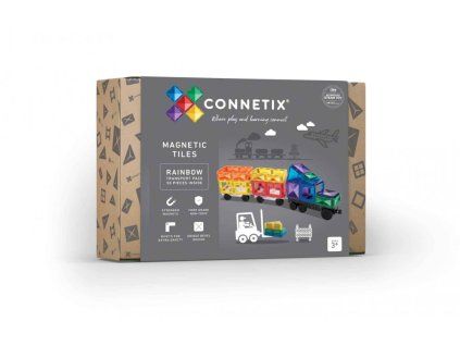 11485 8 connetix magneticka stavebnice 50 dilku transport pack