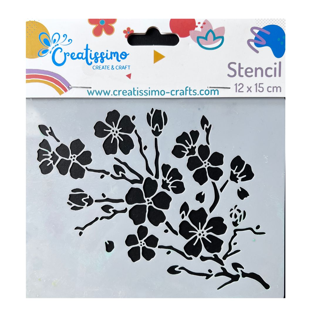 Creatissimo - plastová šablona Design: Sakura 12 x 15 cm