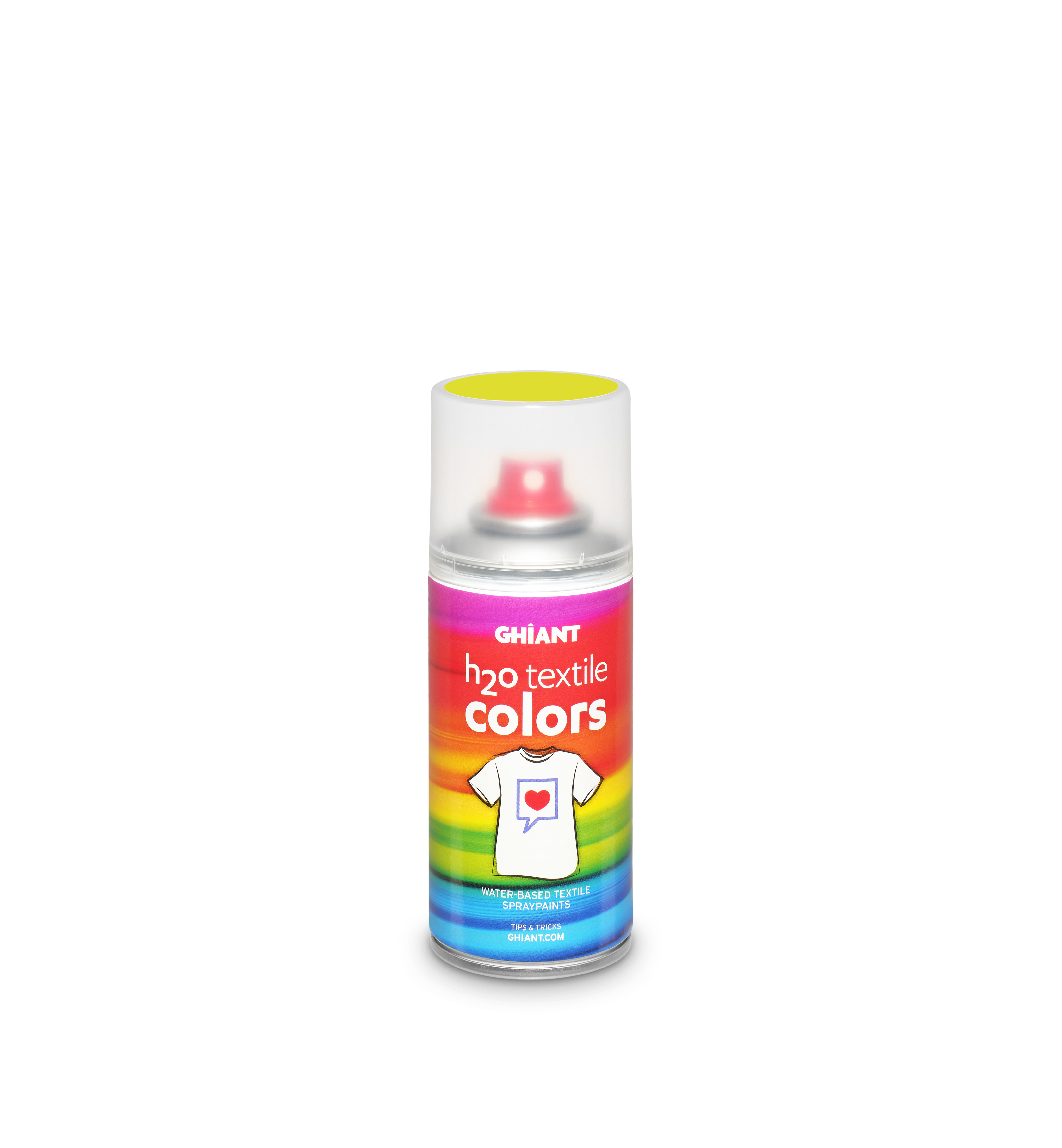 Ghiant - H2O barva ve spreji na textil - 150 ml - fluo žlutá
