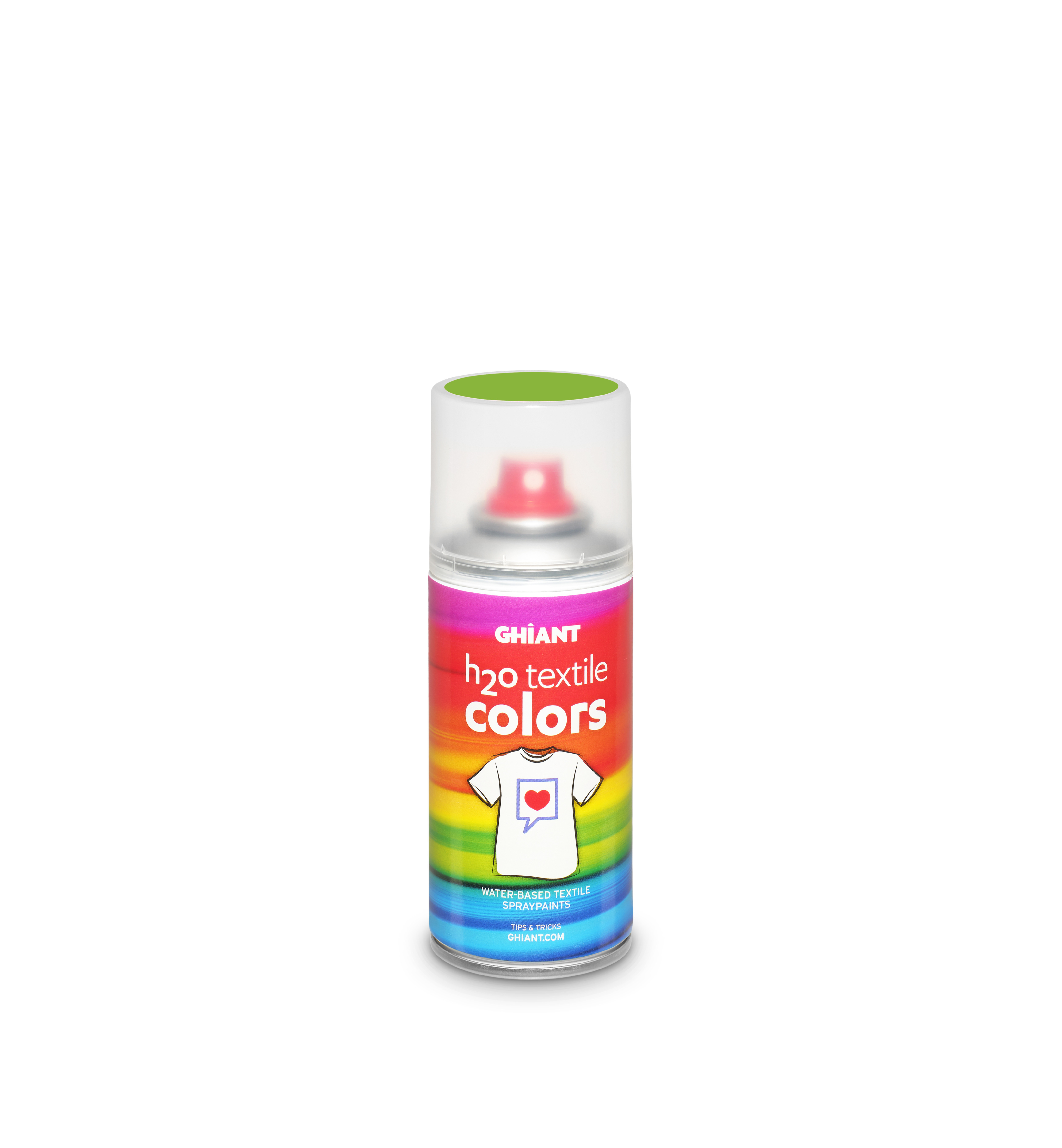 Ghiant - H2O barva ve spreji na textil - 150 ml - fluo zelená