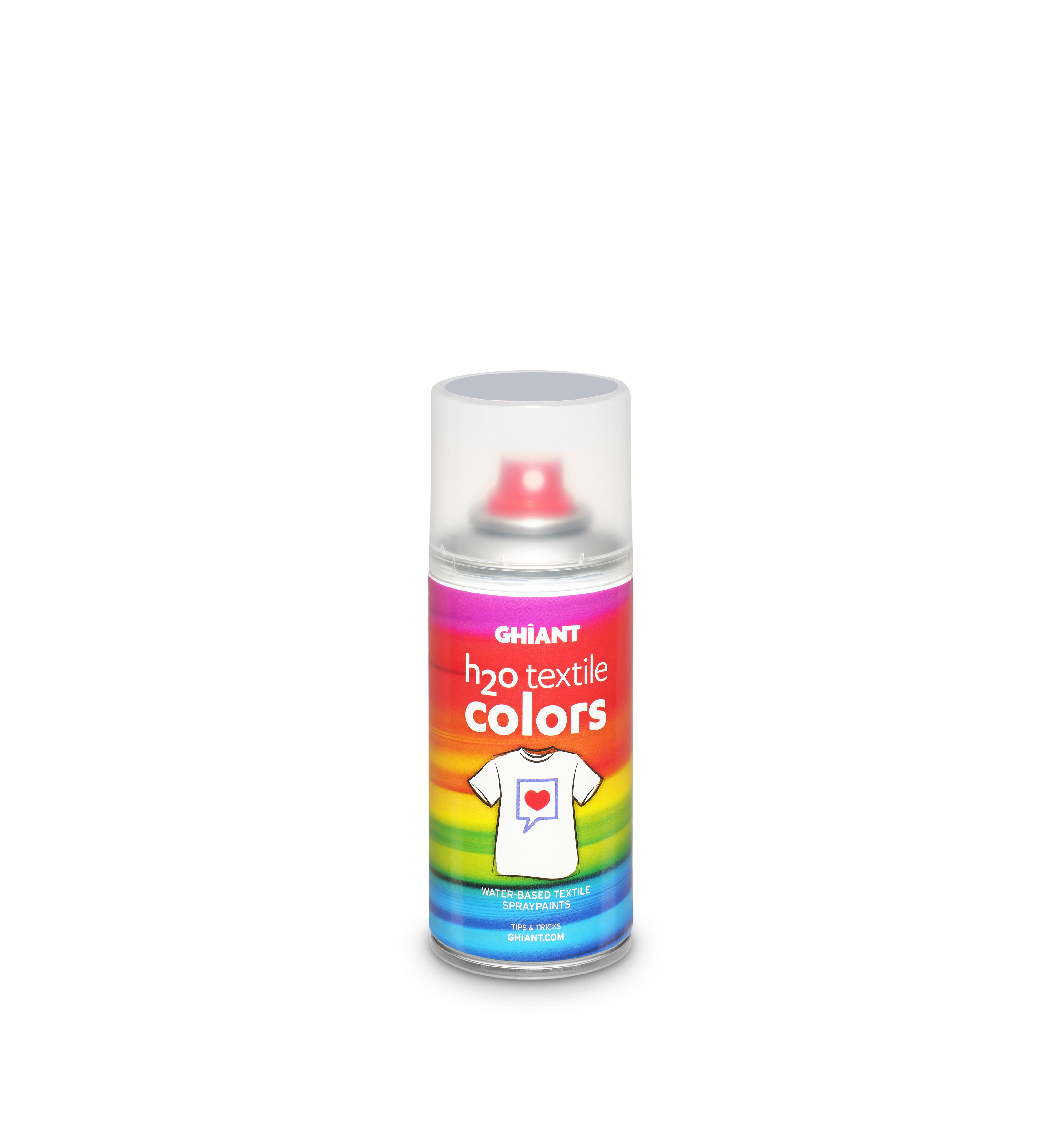 Ghiant - H2O barva ve spreji na textil - 150 ml - stříbrná