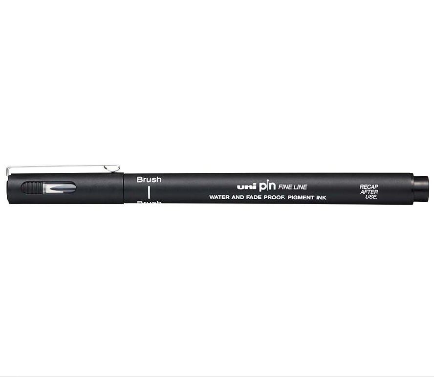 Liner UNI PINBR-200 liner štětcový černý