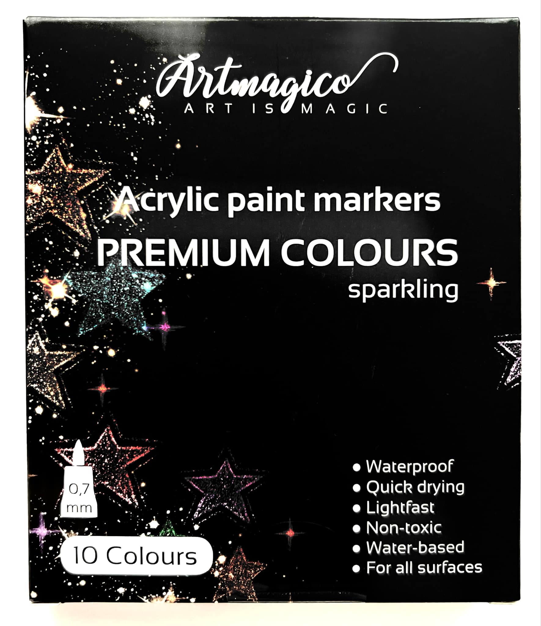 Artmagico akrylový popisovač s Extra jemným hrotem TŘPYTIVÉ | 80302