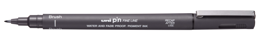 Liner UNI PINBR-200 liner štětcový tmavě šedý