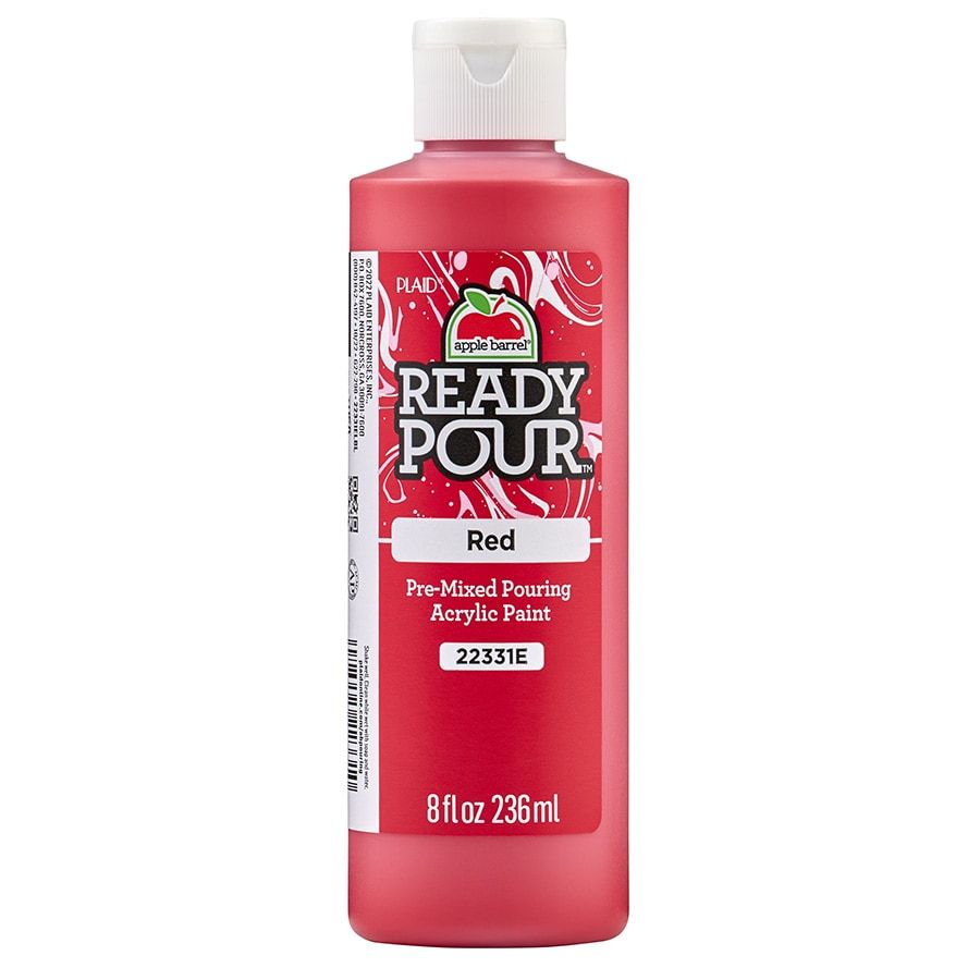 Apple Barrel Ready Pour™ - Akrylová barva pro pouring 236 ml Apple barrel: Red
