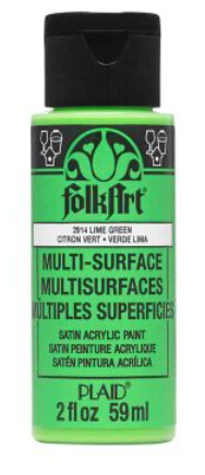 FolkArt Multi-Surface Acrylic Paint - 59 ml různé barvy Multi surface: LIME GREEN