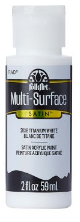 FolkArt Multi-Surface Acrylic Paint - 59 ml různé barvy Multi surface: TITANIUM WHITE