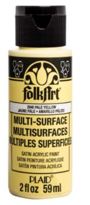FolkArt Multi-Surface Acrylic Paint - 59 ml různé barvy Multi surface: PALE YELLOW