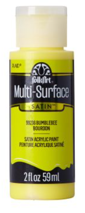 FolkArt Multi-Surface Acrylic Paint - 59 ml různé barvy Multi surface: BUMBLEBEE