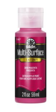 FolkArt Multi-Surface Acrylic Paint - 59 ml různé barvy Multi surface: MAGENTA
