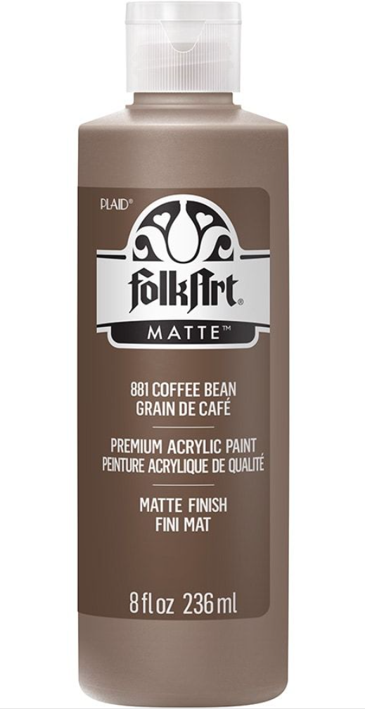 FolkArt Acrylic Paint - Akrylová barva s matným povrchem 236 ml Acrylic: COFFEE BEAN