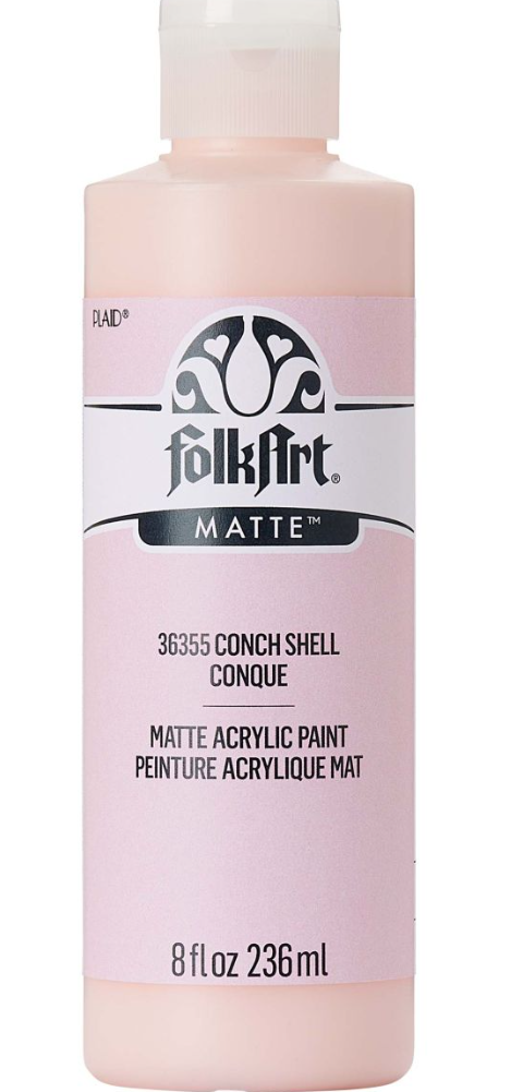 FolkArt Acrylic Paint - Akrylová barva s matným povrchem 236 ml Acrylic: CONCH SHELL