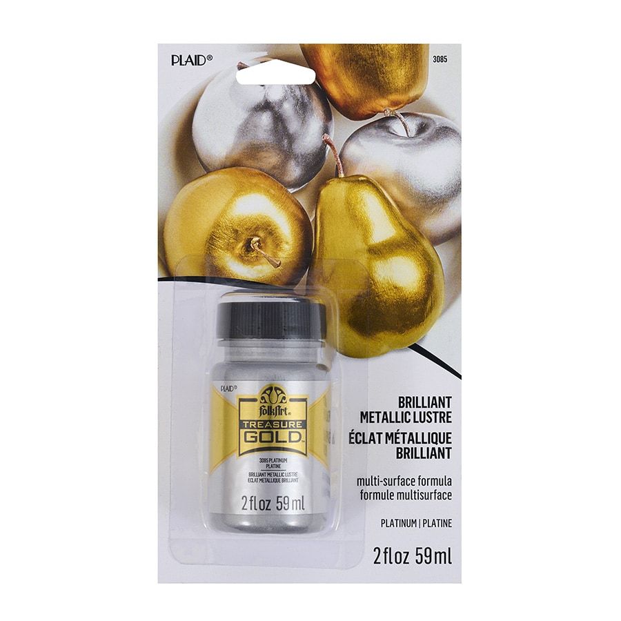 FolkArt Treasure Platinum - Metalická barva s intenzivním leskem 50 ml