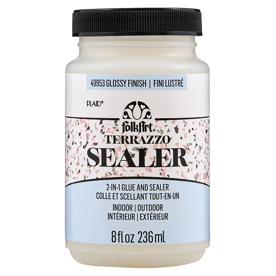 FolkArt Terrazzo 2-in-1 Sealer - Ochranný lak pro efekt terrazza - lesklý