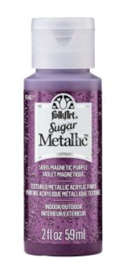 FolkArt Sugar Metallic Textured Acrylic Pain Sugger: MAGNETIC PURPLE