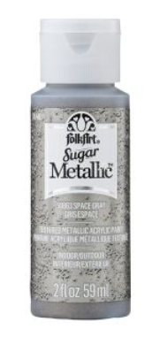FolkArt Sugar Metallic Textured Acrylic Pain Sugger: SPACE GRAY