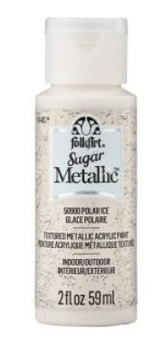 FolkArt Sugar Metallic Textured Acrylic Pain Sugger: POLAR ICE