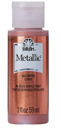 FolkArt Metallic Acrylic paint - 59 ml různé barvy Metallic color: COPPER