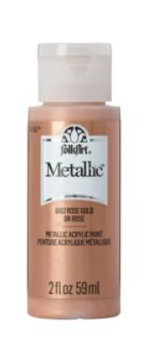 FolkArt Metallic Acrylic paint - 59 ml různé barvy Metallic color: ROSE GOLD