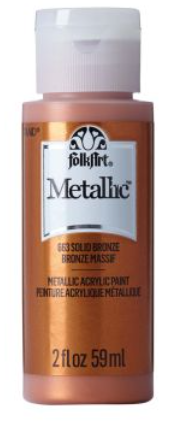 FolkArt Metallic Acrylic paint - 59 ml různé barvy Metallic color: SOLID BRONZE