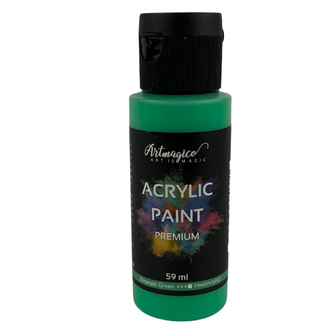 Artmagico - akrylové barvy Premium 59 ml Barva: Emerald green