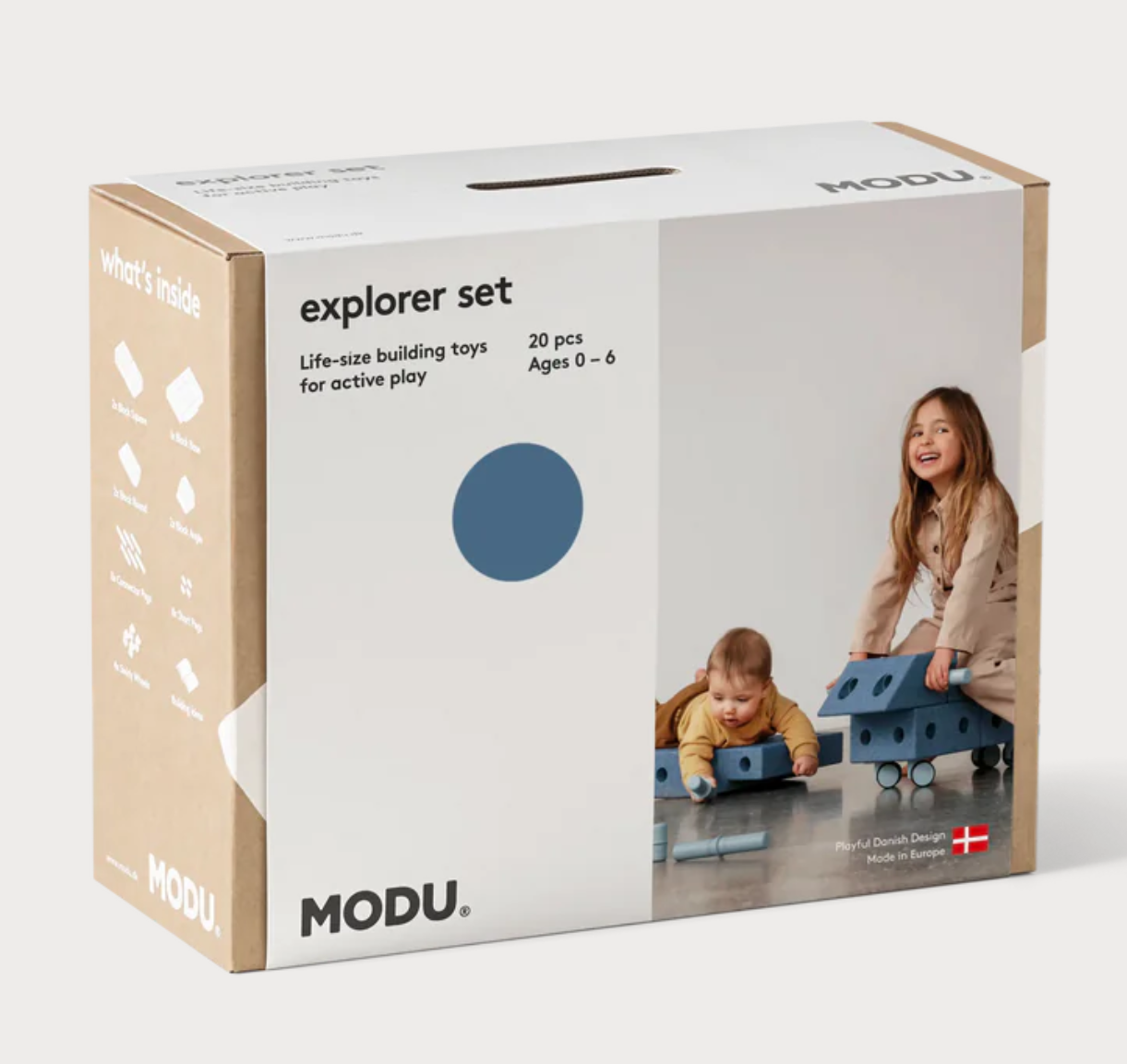 MODU - Stavebnice Explorer Set Blue / Sky Blue