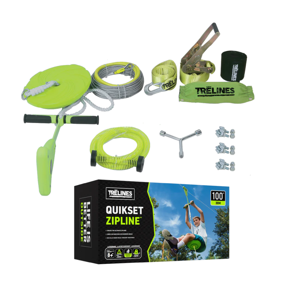 Trelines - Lanová dráha ZIPLINE 100' s brzdou
