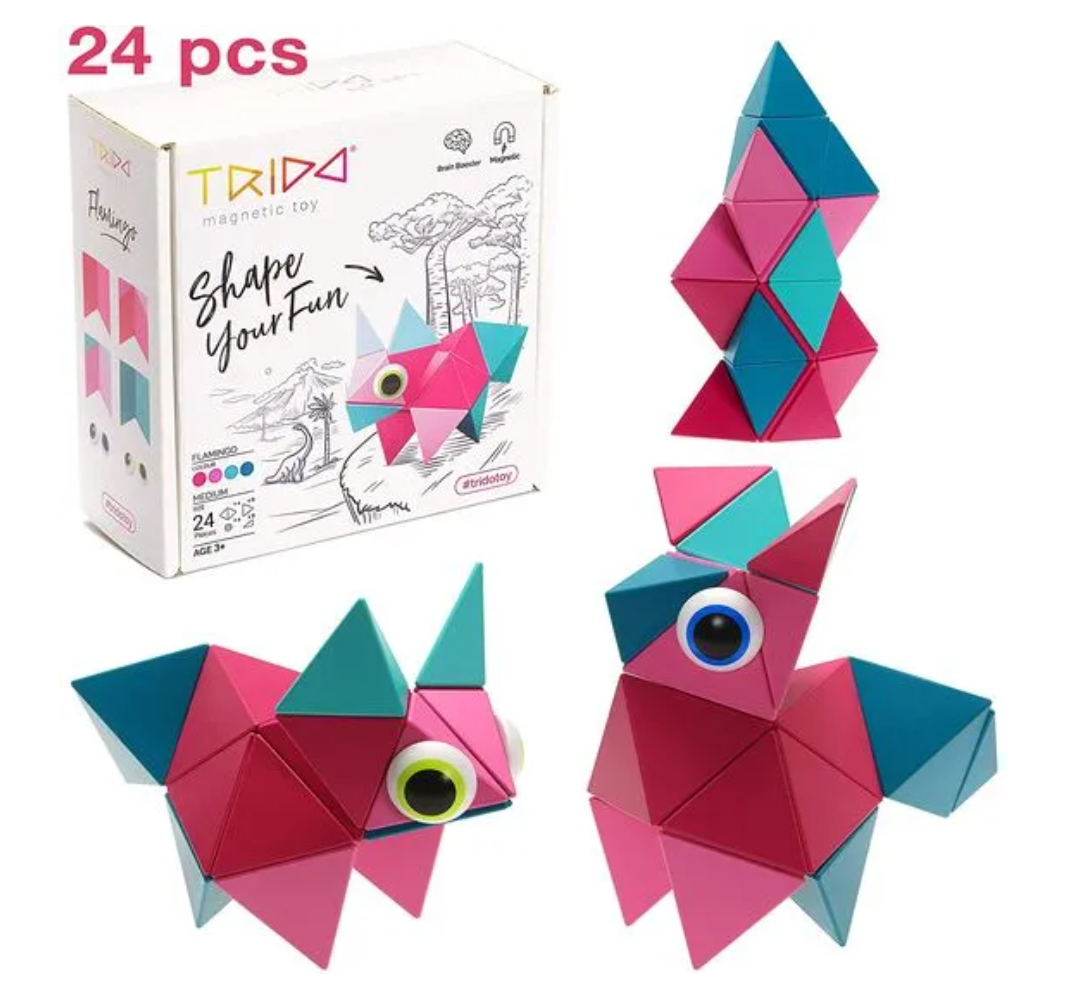 Trido - Stavebnice Flamingo Medium - 24 ks