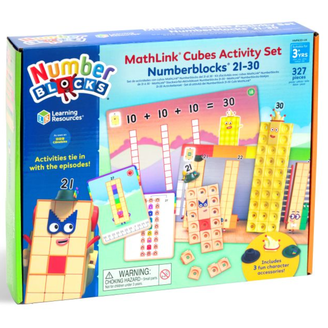 Learning Resources - Sada aktivit s kostkami MathLink® Numberblocks® 21–30