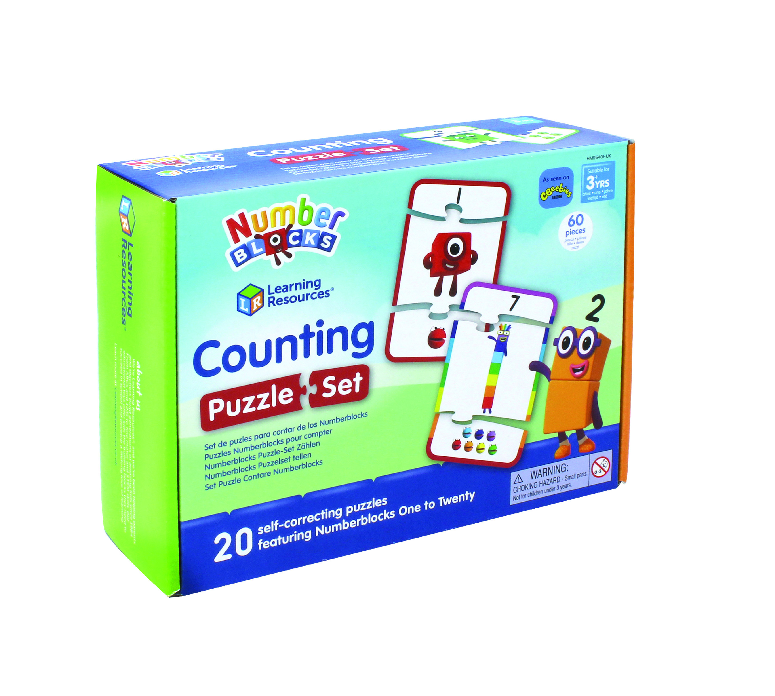 Learning Resources - Sada puzzle s číselnými bloky pro počítání