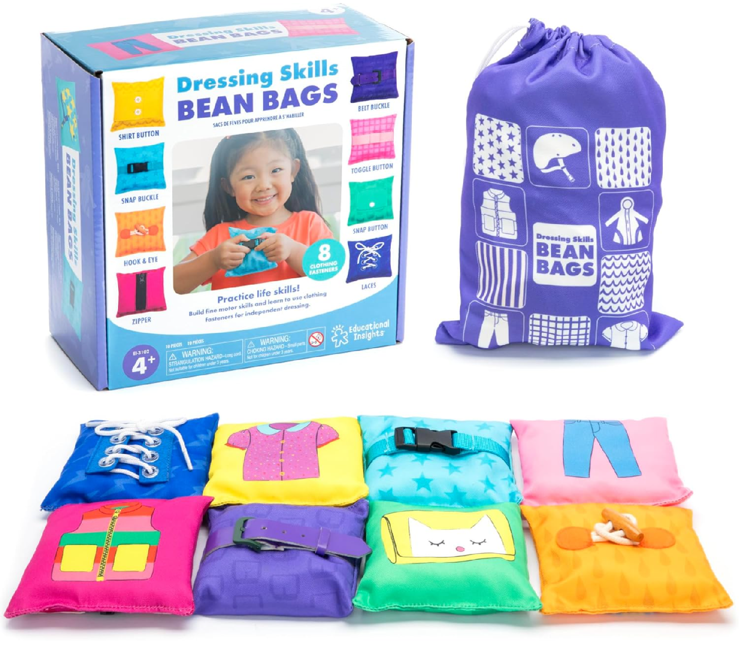 Educational Insights – Bean Bags „Učím se oblékat“