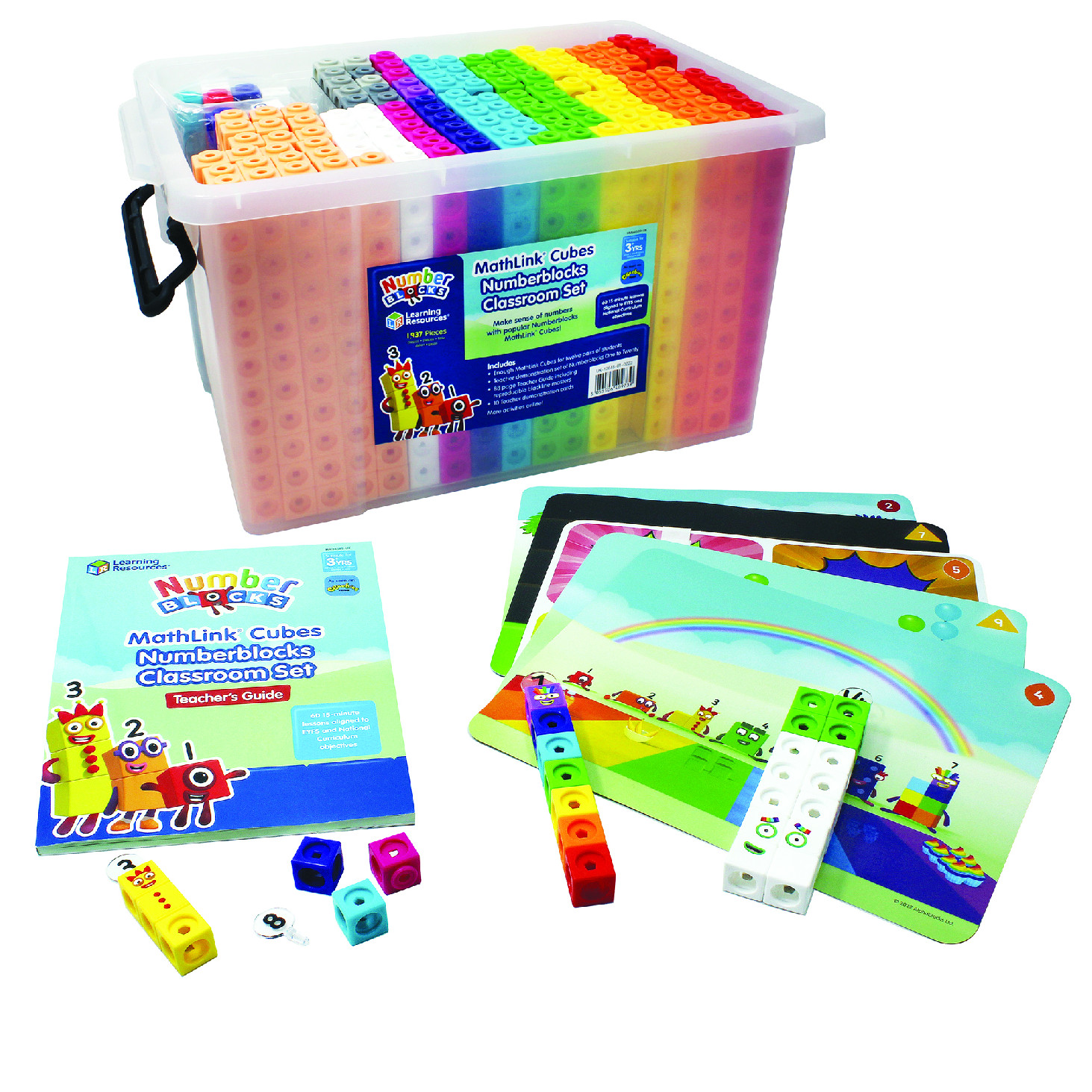 Learning Resources - Sada číselných kostek MathLink® pro učebnu
