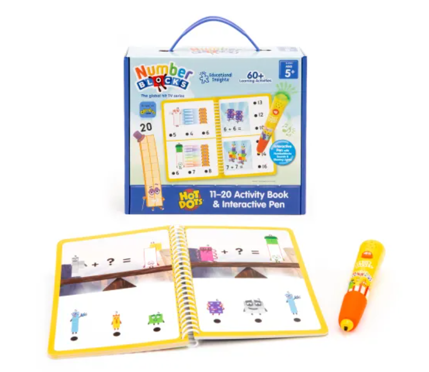 Educational Insights - Aktivitní sešit Hot Dots® Numberblocks 11-20 a interaktivní pero