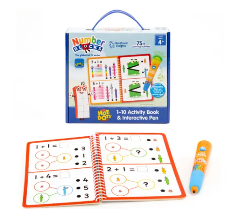 Educational Insights - Aktivitní sešit Hot Dots® Numberblocks 1-10 a interaktivní pero
