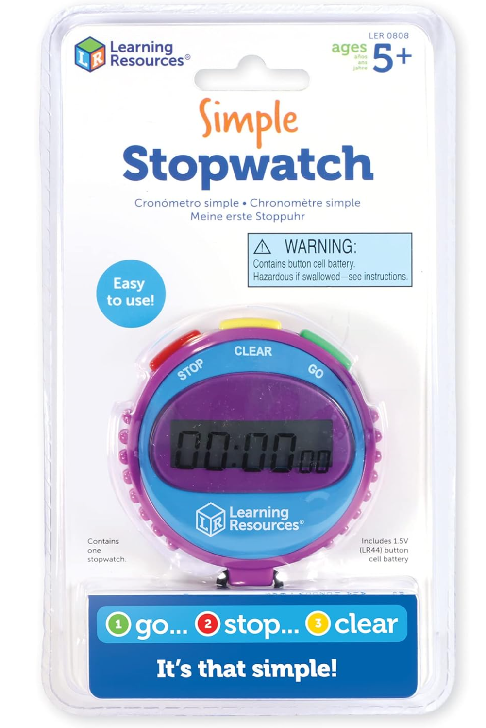 Learning Resources® - Jednoduché stopky