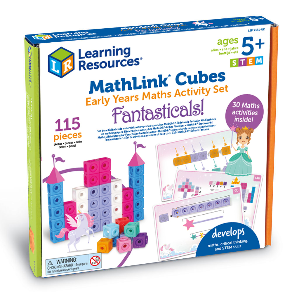 Learning Resources - Sada aktivit pro rané matematické dovednosti MathLink® Cubes – Fantasticals