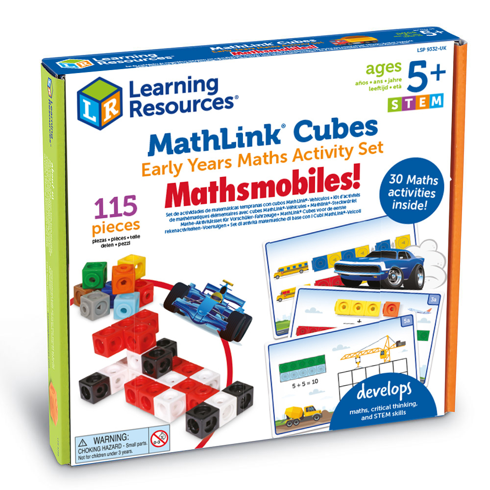 Learning Resources - Sada aktivit pro rané matematické vzdělávání MathLink® Cubes – Mathmobiles