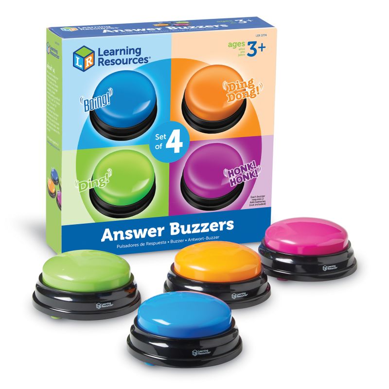 Learning Resources – Zvuková tlačítka Answer Buzzers (sada 4 ks)