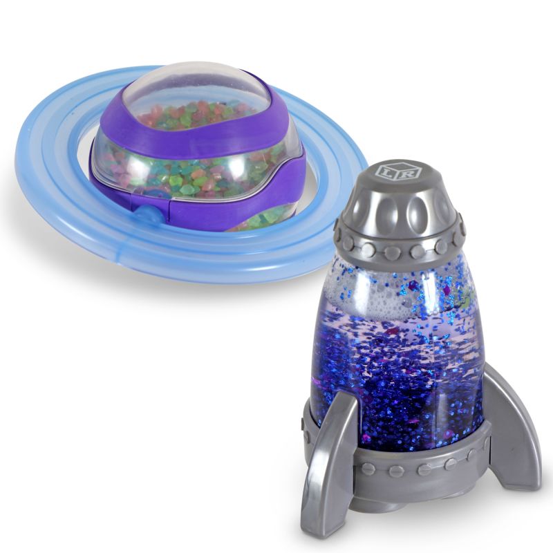 Learning resources - vesmírný senzorický set - fidget toy svítící