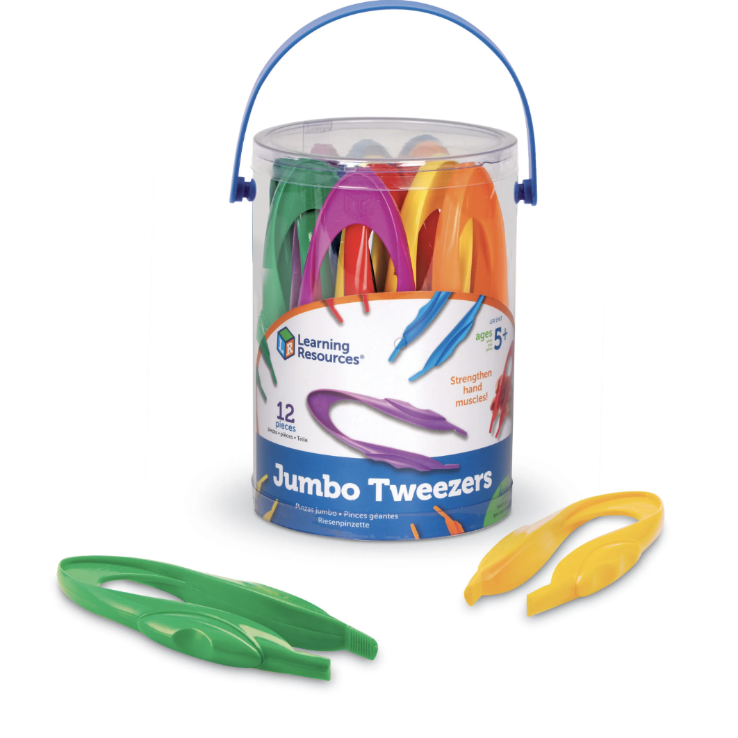 Learning resources - Jumbo pinzety pro děti – 12 kusů