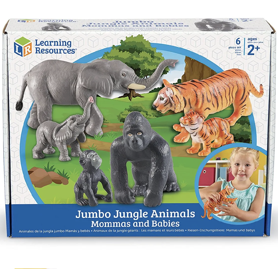 Learning Resources - Jumbo – Zvířátka maminky a mláďata z džungle